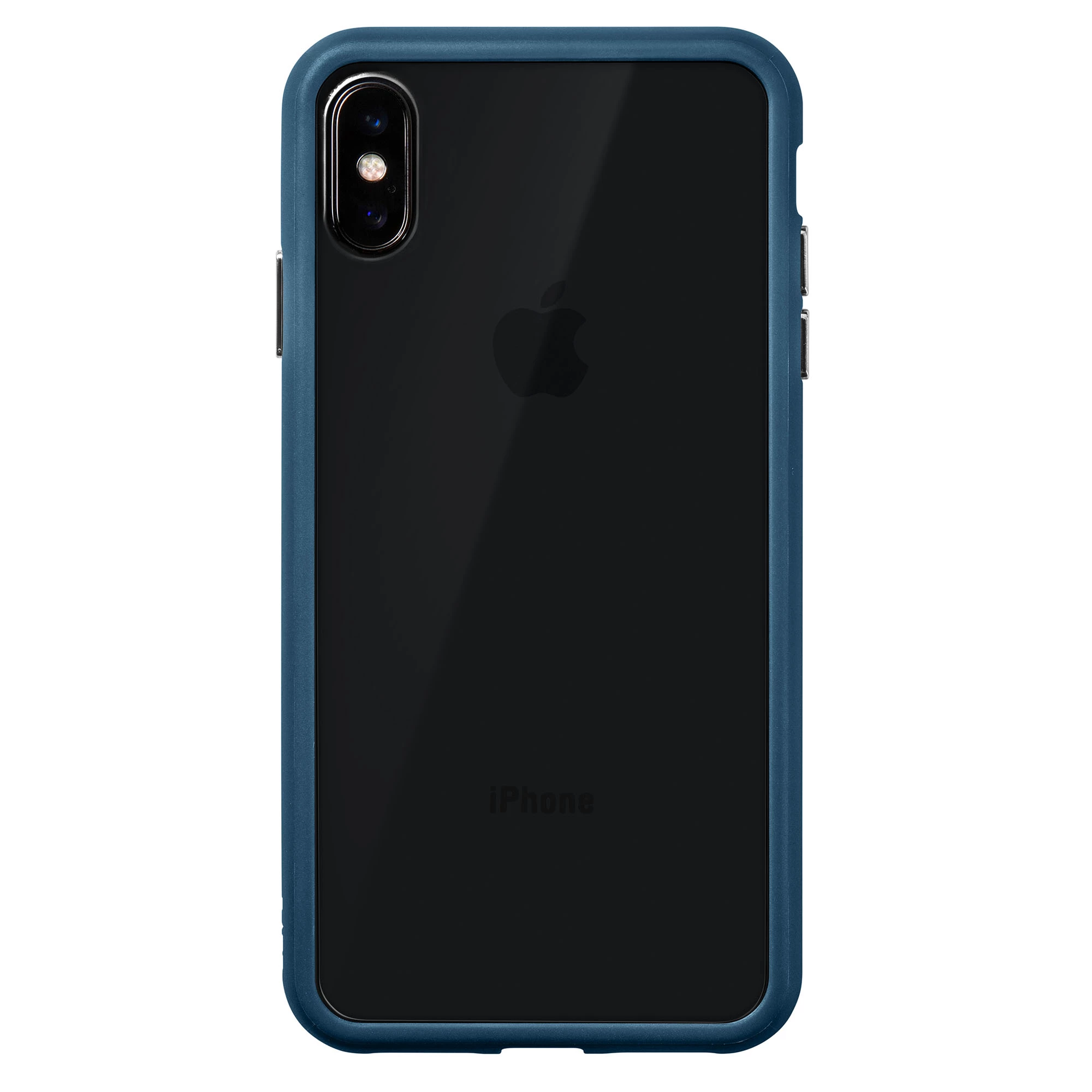 Чехол LAUT ACCENTS TEMPERED GLASS Dark Teal (Blue) for iPhone XS Max (LAUT_IP18-L_AC_BL)